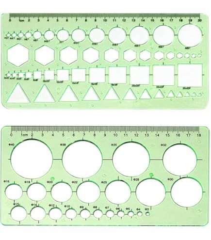 Normografo NATO GRAPH'IT 87 Forme - Stencil Tecnico Per Mappe E Disegni - Foto 10