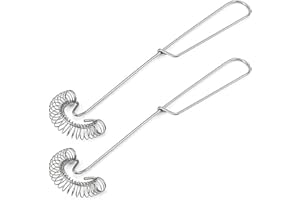 Delsen 2 Stück Spiralbesen Edelstahl-Schneebesen hochwertiger Saucenbesen Mini Klein Spiralschneebesen für Blender Koch- und Küchenhelfer- Spülmaschinengeeignet