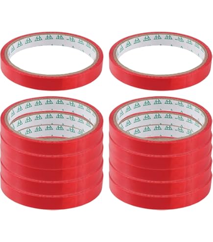 18 Rouleaux De Ruban Adhésif 12mm Pour Scelleur De Sacs - 3 Couleurs (Rouge, Bleu, Vert) - Idéal Supermarché, Bureau, Maison