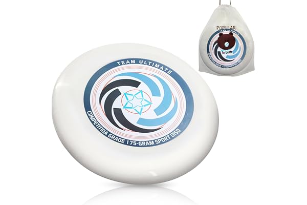 175g Frisbee de compétition, Frisbee sportif, Frisbee professionnel, Frisbee d'extérieur original, sports de plein air amusants, joueurs professionnels et occasionnels (sac de rangement)【Section B】