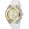 TechnoMarine Women's Cruise Quartz Stainless Steel White Watch (ModelTM-116002), Gold, Chronograph