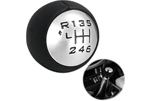 Fllyvly Pomo Palanca de Cambios 6 Velocidades Peugeot, Compatible con Peugeot 307 308 3008 407 5008 807,Pomo Palanca De Cambios 6,Velocidades,Diseño Ergonómico, Fácil de Instalar