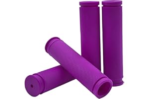 TIKBRO Poignées de Guidon de Vélo Confortables, Antidérapantes, 2 Paires en Caoutchouc pour VTT et BMX