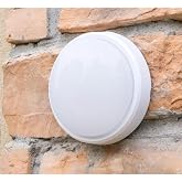 Ucuz Geldi Banyo Tavan Lambası Artos 20w Yuvarlak Beyaz Balkon Lambası 6400k Beyaz Led Işık Teras Duvar Lambası (Beyaz)