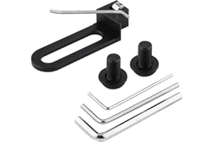 QIILU SolUptanisu Aluminium Magnétique Repose-Flèche Tir à l'arc Professionnel Arc Classique Fléchette Reste Spécial Fil Arrière Fil Magnétique Équipement De Flèche pour Main Droite(Noir)