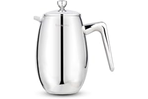 Easyworkz Nando French Press Caffettiera in acciaio inox a doppia parete coibentata, 700 ml