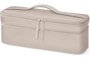 SITHON Double-Layer Travel Carrying Case for Shark FlexStyle/SmoothStyle, Water Resistant Storage Organizer Bag for Dyson Airwrap Styler, Also for Revlon One-Step Hair Dryer (Bag Only),