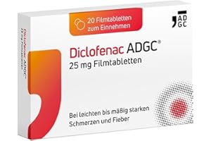 ‎ADGC Diclo ADGC 20 Tabletten – Schnell wirksame Schmerztabletten – fiebersenkende und entzündungshemmende Wirkung