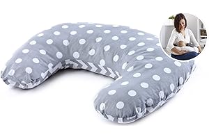 BabyTools Cuscino Allattamento (Certificato OEKO-TEX® e Made in EU) - Cuscino Allattamento e Gravidanza con Federa in 100% Cotone, Sfoderabile e Lavabile