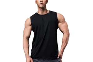 GYMAPE Canotte da Allenamento atletiche da Uomo Canotte da Corsa muscolose Senza Maniche Allenamento Asciugatura Rapida Gym Activewear