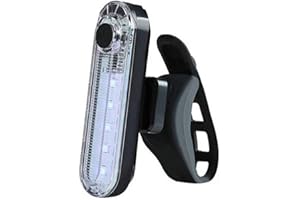 YSJJZRL Feu arrière de vélo USB, lumière de vélo arrière Rechargeable LED Lumineuse/lumière de Casque/voyants d'avertissement de vélo pour Le Cyclisme,- 4 Options de Mode d'éclairage (Rouge)