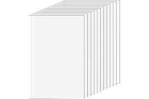 12 stycken akrylplastplattor, 10 x 15 cm akrylplatta transparenta akrylglasplattor plastplatta 1 mm, klar akrylglasplatta 1 m