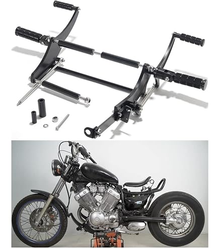 Areyourshop Fußrasten Für Harley Sportster & V-Rod - 45 Grad Alu-Rasten In Schwarz, Einfacher Einbau