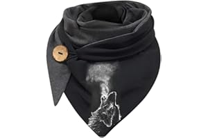 riou Bufandas de Invierno para Mujer Pashmina Chal Mantón Más Grueso Cálida Caliente Mantas Suave Mantón Clásica Mantón Multicolor Pañuelo Abrigado 2023