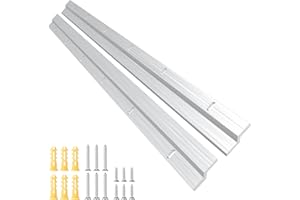 EFUTURETIME 1 Paar Z-Klemmen zum Aufhängen Schwerlast 61cm, Hochbelastbares Aufhängungssystem, Z-Hanger mit Schrauben für Schwere Rahmen, Bettkopfteil, Spiegel, Rack