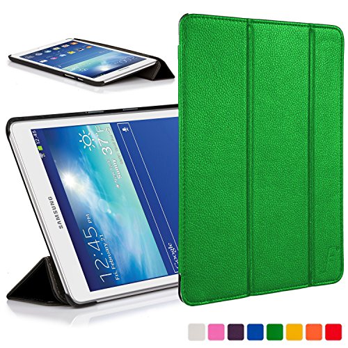 Forefront Cases® Neue Leder Hülle / Tasche / Case / Cover für Samsung Galaxy Tab 3 Lite 7.0 T110 - Rundum-Geräteschutz und intelligente Auto-Sleep-Wake-Funktion mit 3-JAHRES-GARANTIE VON FOREFRONT CASES