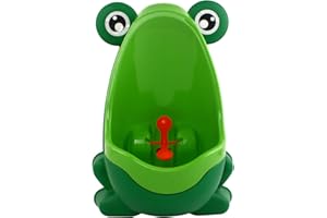VIPMOON Boy's Baby Urinal - Perfect Cute Frog Training Potty for Boys with Funny Aiming Target - Green