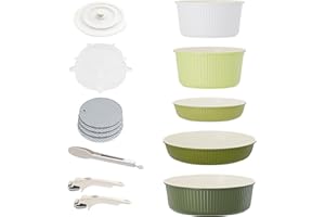 RIOVARM Induzione Set di pentole e padelle con manici staccabili, Impilabile Antiaderente In granito Set di pentole con coperchi, Salvaspazio Set di utensili da cucina Senza PFOA, Padella, Casseruole