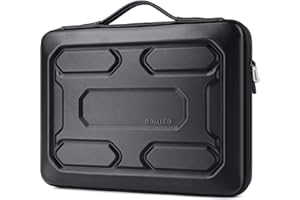 DOMISO Funda para ordinador Resistente a los Golpes de 15,6 Pulgadas con Funda Protectora con asa Compatible con Lenovo IdeaPad 520 de 15,6"/ DELL Inspiron 15 3000 3573 / HP/ASUS/Acer Computer, Negro