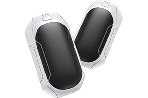 TNMOO Hand Warmers Rechargeable, 2 Pack Electric Hand Warmer 2 in 1 Hand Warmers Double-Sided Heating, Pocket Warmer for Hunting, Hiking, Camping, Golf, Winter Gifts