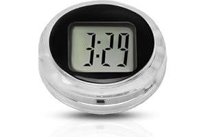 Moto Horloge Guidon Étanche Mini Numérique Moto Horloge Stick-on Moto Horloge Numérique Montre avec Chronomètre