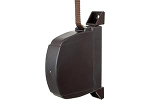TELKES - Recogedor de Persiana Exterior Abatible - Enrollador de sobreponer con cinta para fijación en Pared o Marco Ventana - Sistema Universal (Chocolate, Cinta 14mm)