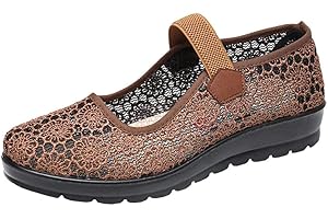 missfiona Damen China Samt Mary Jane Schuhe Schwarz Old Peking Stoff Flache Training Tanz Schuhe