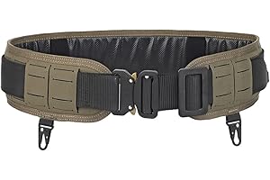 WARMHEARTTING Taktischer Gürtel MOLLE Battle Belt mit Schnellverschluss Schnalle Kampfgürtel für Airsoft Paintball Militärischen