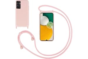 GoodcAcy Handykette Handyhülle für Samsung Galaxy A13 5G/A04S,Smartphone Necklace Hülle mit Band Schutzhülle mit Kette zum umhängen Halskette Flüssig Silikon Case für Samsung A13 5G/A04S,Pink