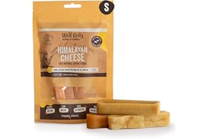 WOLF BELLY NATURAL PET GOODNESS Wolf Belly - Mordedor Perro Queso 100% Natural (3 uds, Talla S) Churpi Perro Himalaya de Leche de Yak, Snacks para Perros de Larga Duración, Premios Perros sin Cereales, Reduce Mal Aliento