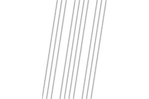 STYQUENZER 10 sztuk rur ze stali nierdzewnej, 2 mm x 200 mm, stal nierdzewna 304, metalowe pręty, okrągłe, okrągłe, okrągłe, metalowe, do majsterkowania, rzemiosła, modeli, statku, modelu samochodu