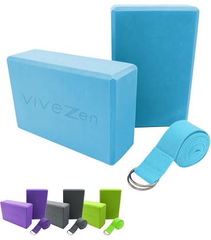 Blocs De Yoga + Sangles D'étirement - Set De 2 En Mousse EVA Antidérapante, Idéal Pour Pilates, étirement Et Fitness ! - 7