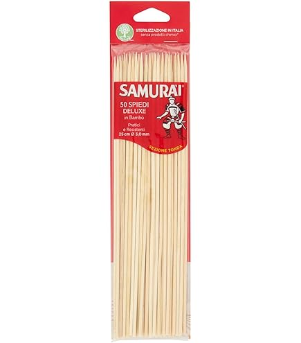 Accessori Cucina All'aperto 100 Spiedini In Bambù Per Barbecue - Bastoncini Legno Per Shish Kebab, Griglia, Confezione Mutual Trading Honeycomb Bravo - Foto 4