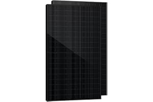 SAKETE Solarmodul 1000W – N-Typ Full Black Solarpanel mit Halbzellen-Technologie, geeignet für Balkonkraftwerk, 500W PV Panel 2er