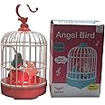 Vaayu -E- Store Voice-Controlled Chirping Bird Toy, 3+ Ages, Interactive Toy, Singing & Chirping in Birdcage