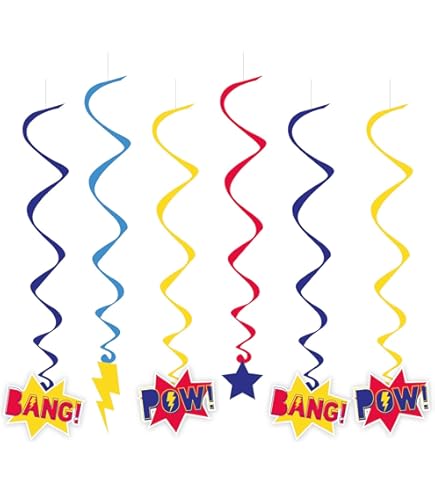 KRUCE Superhelden Tischdecken - 3er Set 220x130cm Partydeko