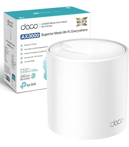 TP-Link Deco AX3000 WiFi 6 Mesh System - Covers up to 4500 Sq.Ft