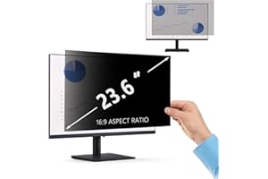 PaceBid Filtre de confidentialité pour Moniteur Widescreen Computer Desktop， Film Protection Anti Regard pour Écran d’Ordinateur & Moniteur- (23.6" Pouces - 16:9)