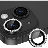 [KAMERA KORUYUCU] For 13/13Mini ile uyumlu Taşlı Kamera Lens Koruyucu Metal Temperli HD Cam &Ccedil;izilmeye Dayanıklı Kamera Koruyu
