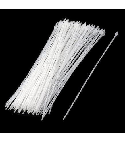 Security Loop Ties 1000pcs Security Beaded Loop Ties - 5 Inch Plastic Fasteners For Price Tags & Merchandise Retail Security Tags