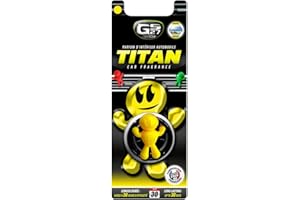 GS27 - Désodorisant Voiture à Clipser Titan 3D - Parfum Voiture 100 % Français - Monoï