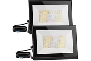 Aigostar- Faretto led 50W da Esterno,2 Pezzi,bianco naturale,Super illuminoso Faro led da 4500 lumen e 4000k. Faretti led Impermeabile IP65 per cortile, giardino, garage, tetto.