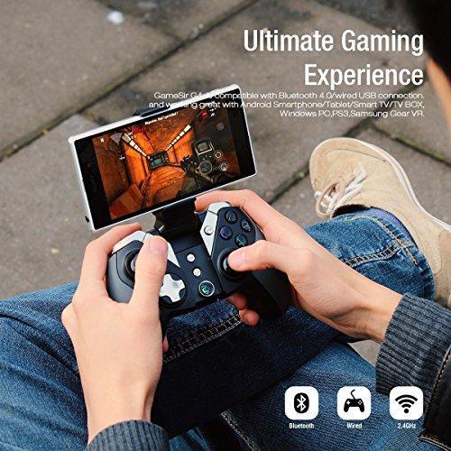 GameSir G4 Mando Inal  mbrico para Juegos para Smartphone Android  PC Windows  - Bluetooth Cable