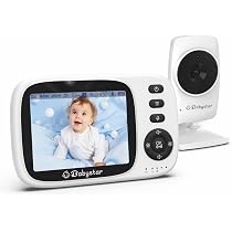 CZEview Babyphone Con Fotocamera 3MP 2K – Visione Notturna, Rilevamento Umano/Urla, Audio Bidirezionale, WiFi 2.4/5 GHz
