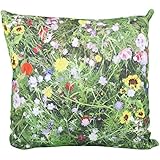 Kissen Quadrat Gartenblumen allover (11482)