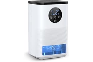 APTORLTY Dehumidifier for Home, 1.6L（54.11 oz) Dehumidifiers for Drying Clothes 2 Mode Auto Shut Off & 24H Timer Touch Control 7-Color Lights Quiet Dehumidifier for Bedroom Bathroom Basements Closet RV
