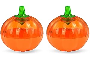 ASPECTEK Trampa para Avispas,Moscas Para uso en Interiores, Atrapamoscas Para áreas de Preparación de Alimentos, Forma de Calabaza, Paquete de 2, Naranja