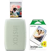 Fujifilm Instax Mini Link 3 Yeşil Akıllı Telefon Yazıcısı Ve 20'Li Mini Film