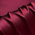 Wine Red Real Silk Charmeuse Fabric 100% Pure Silk Soft Satin Fabrics by The Metre for Fashion Width 114cm