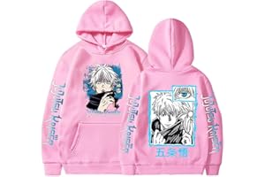 CHAROUS Manga Jujutsu Kaisen Cosplay Satoru Gojo Cartoon Hoodie,Unisex Loose Sweatshirt Used for Anime Fans Gift